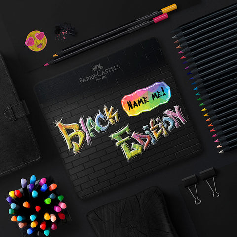 Personalised Black Edition Pencil Tin