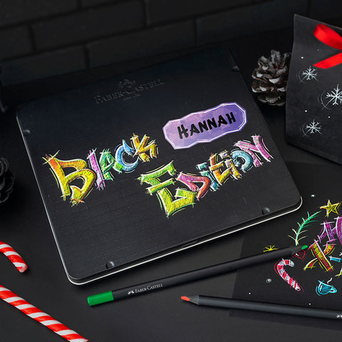 Personalised Black Edition Pencil Tin